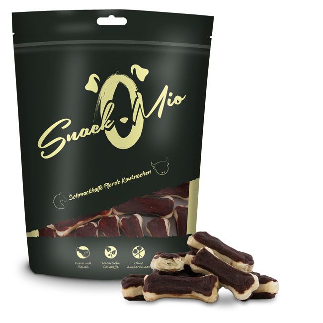 SnackOMio - Schmackhafte Pferde Kauknochen