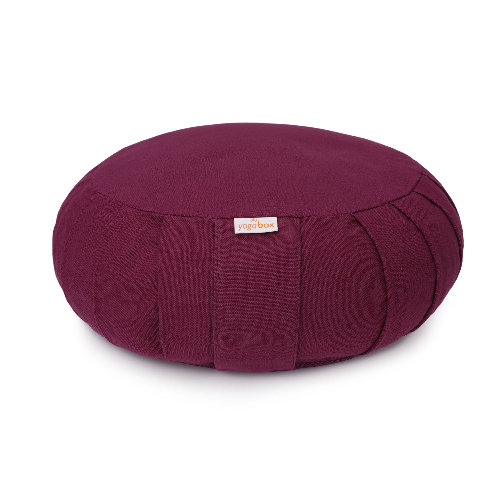 yogabox Meditationskissen / Yogakissen Zafu Basic mit ZIP - aubergine 31 x 15,0 cm 1 St