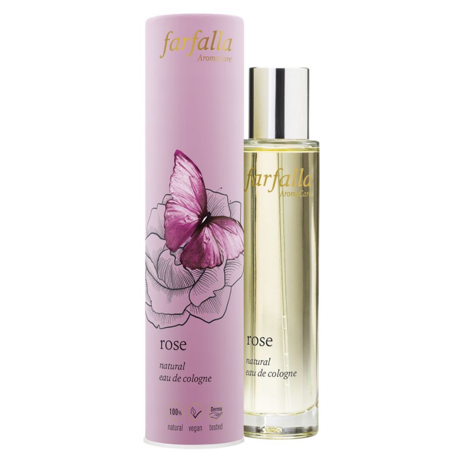 Farfalla rose, natural eau de cologne Bio