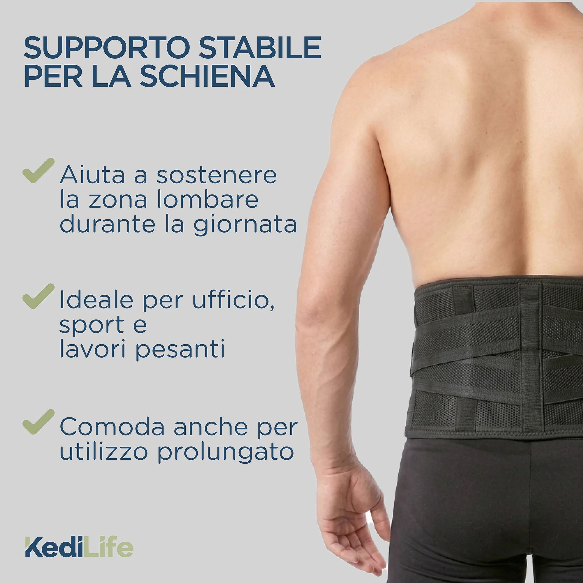 KediLife Rückenstützgürtel Lendenwirbelstütze