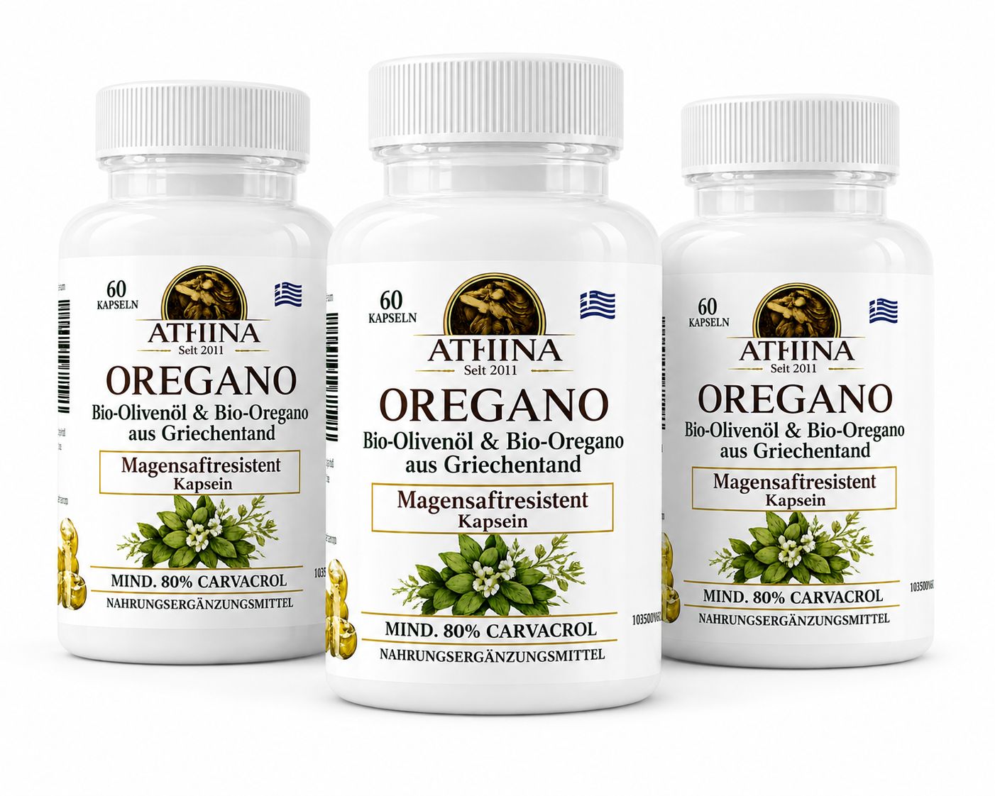 Athina® Oregano Öl Vegan Bio Magensaftresistent 180 St Kapseln magensaftresistent