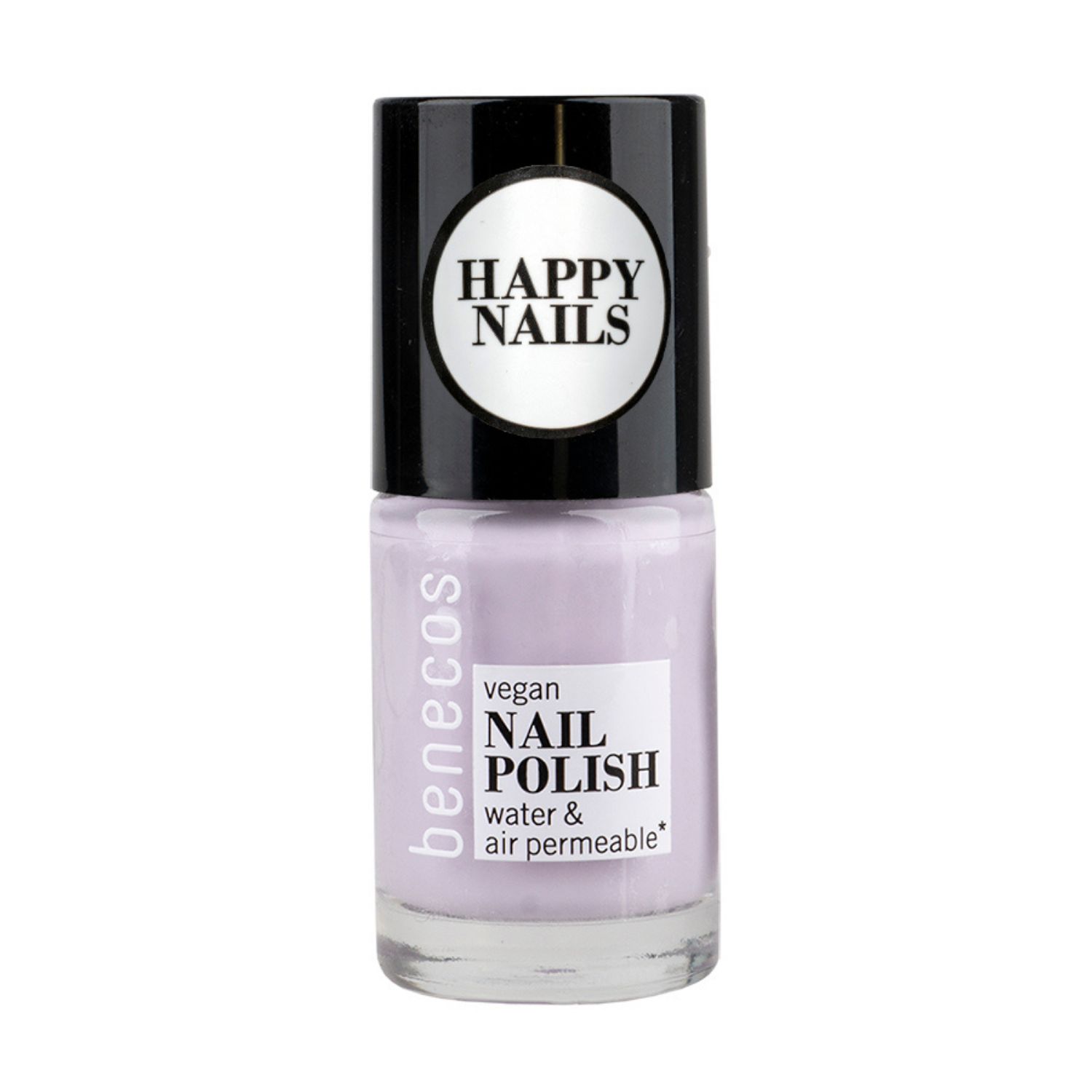 Benecos Nagellack in Lavendelfarbe, vegan, wasser- und luftdurchlässig.