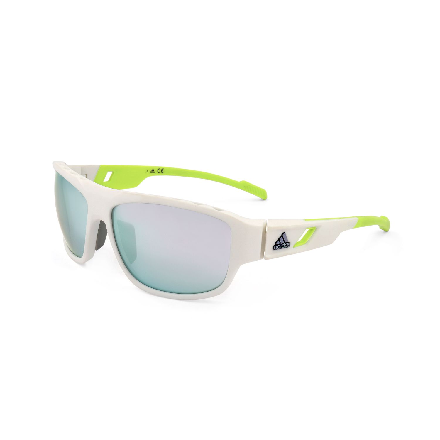 Adidas occhiali da sole uomo SP0045 white neon green