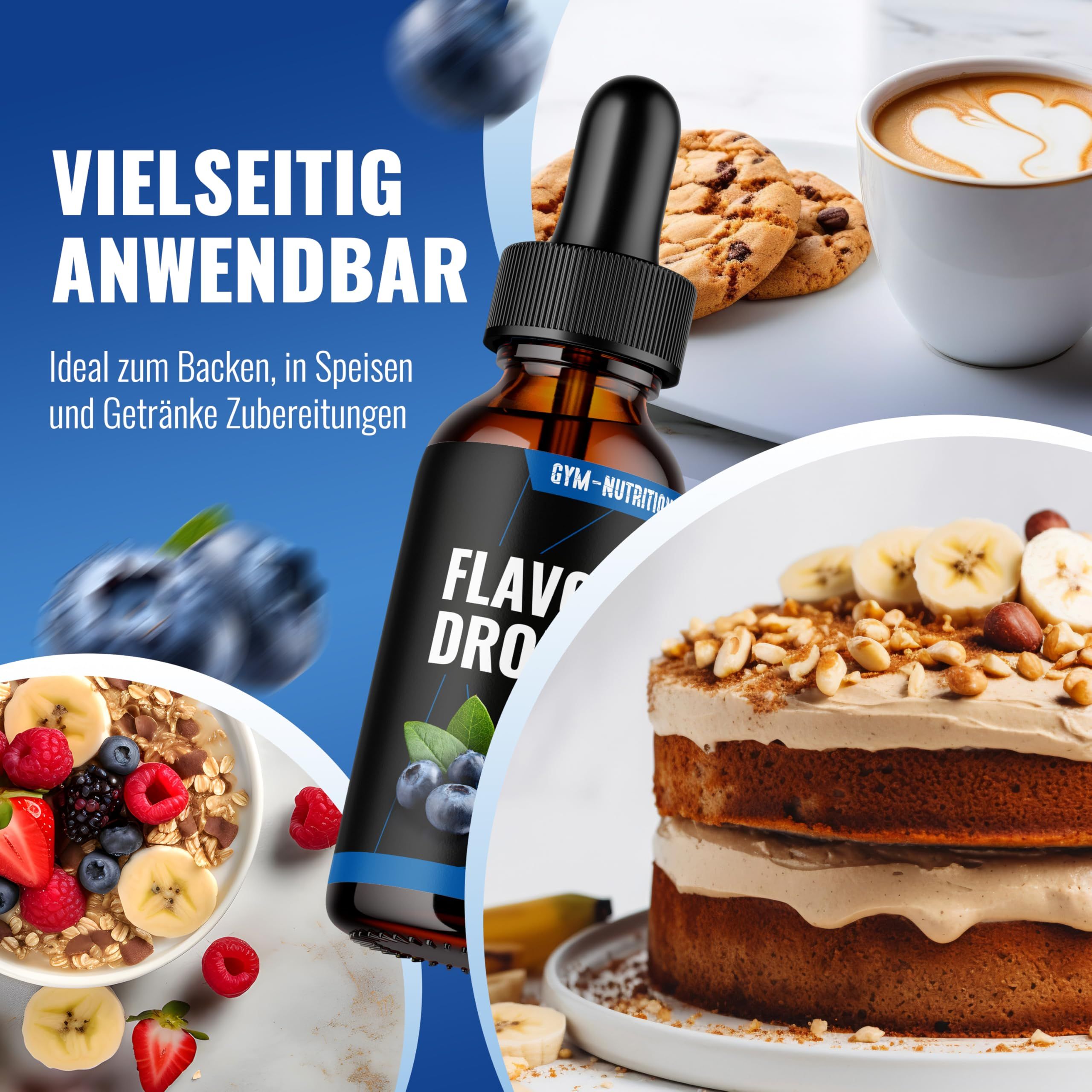 Gym Nutrition Flavour Drops Zuckerfrei Heidelbeer