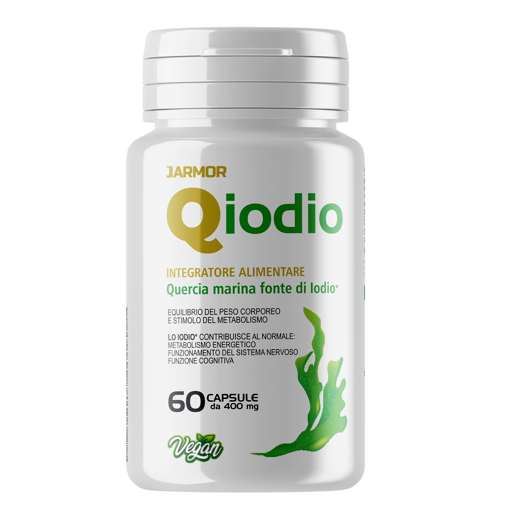 Iodio Naturale Fucus Kelp 225 mcg | Metabolismo Lento Energia e Brucia Grassi
