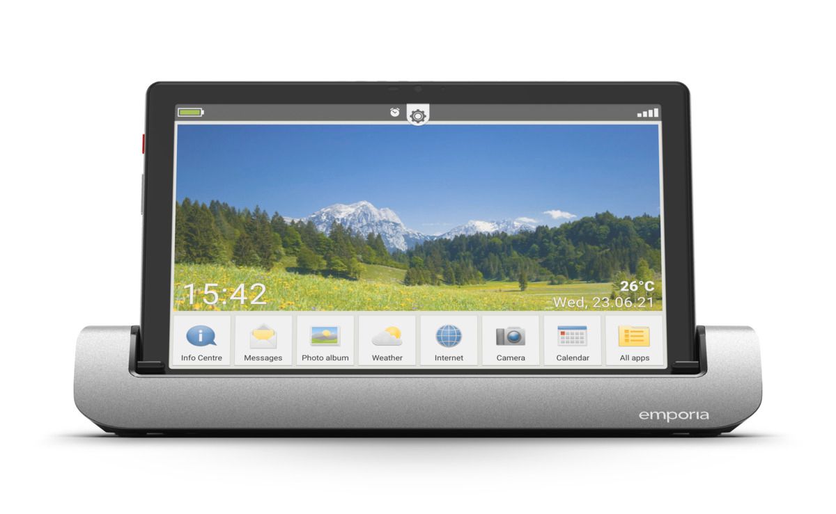 emporia TABLET schwarz 32 GB 10,1 Zoll 13 MP Senioren Tablet einfache Bedienung