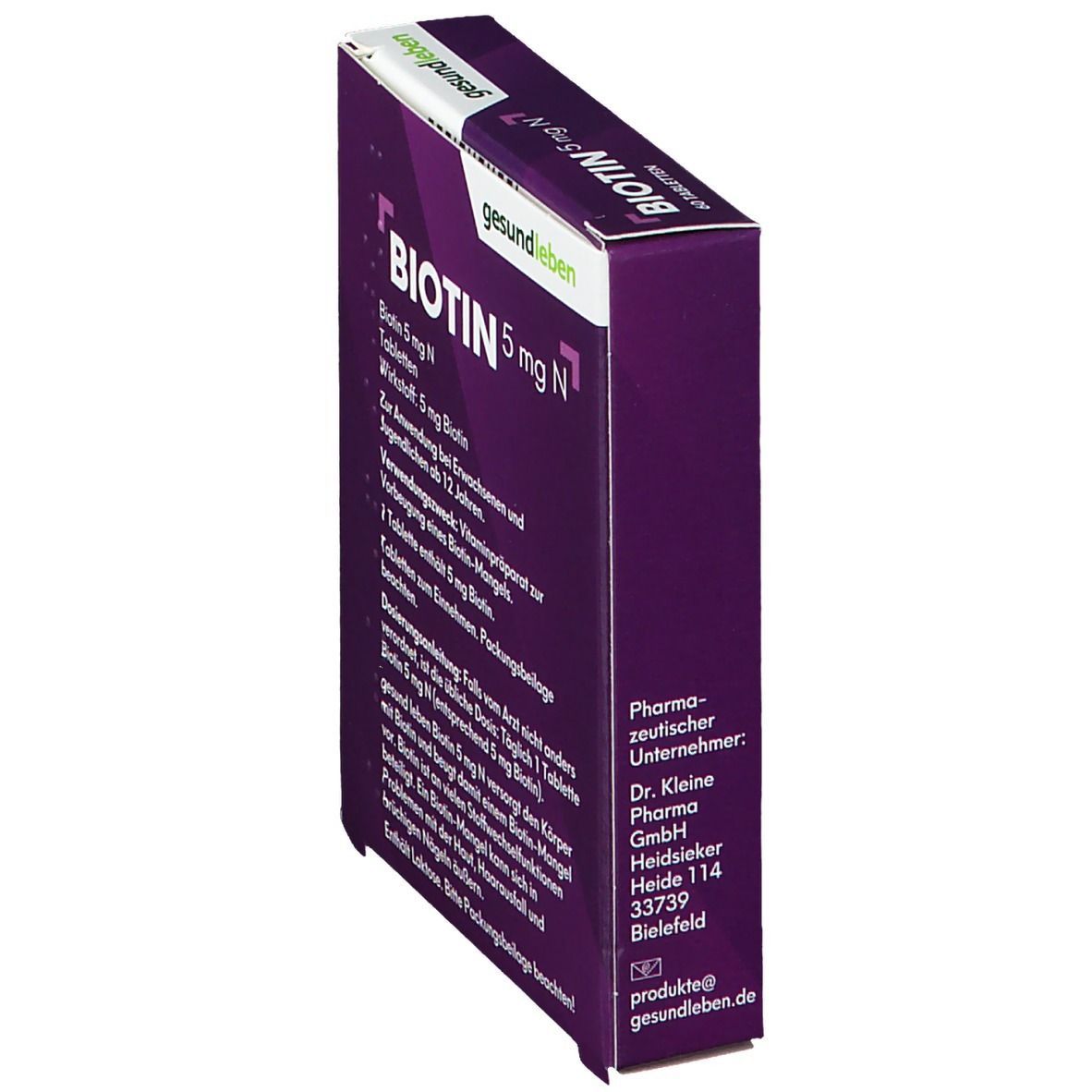 gesund leben Biotin 5 mg N
