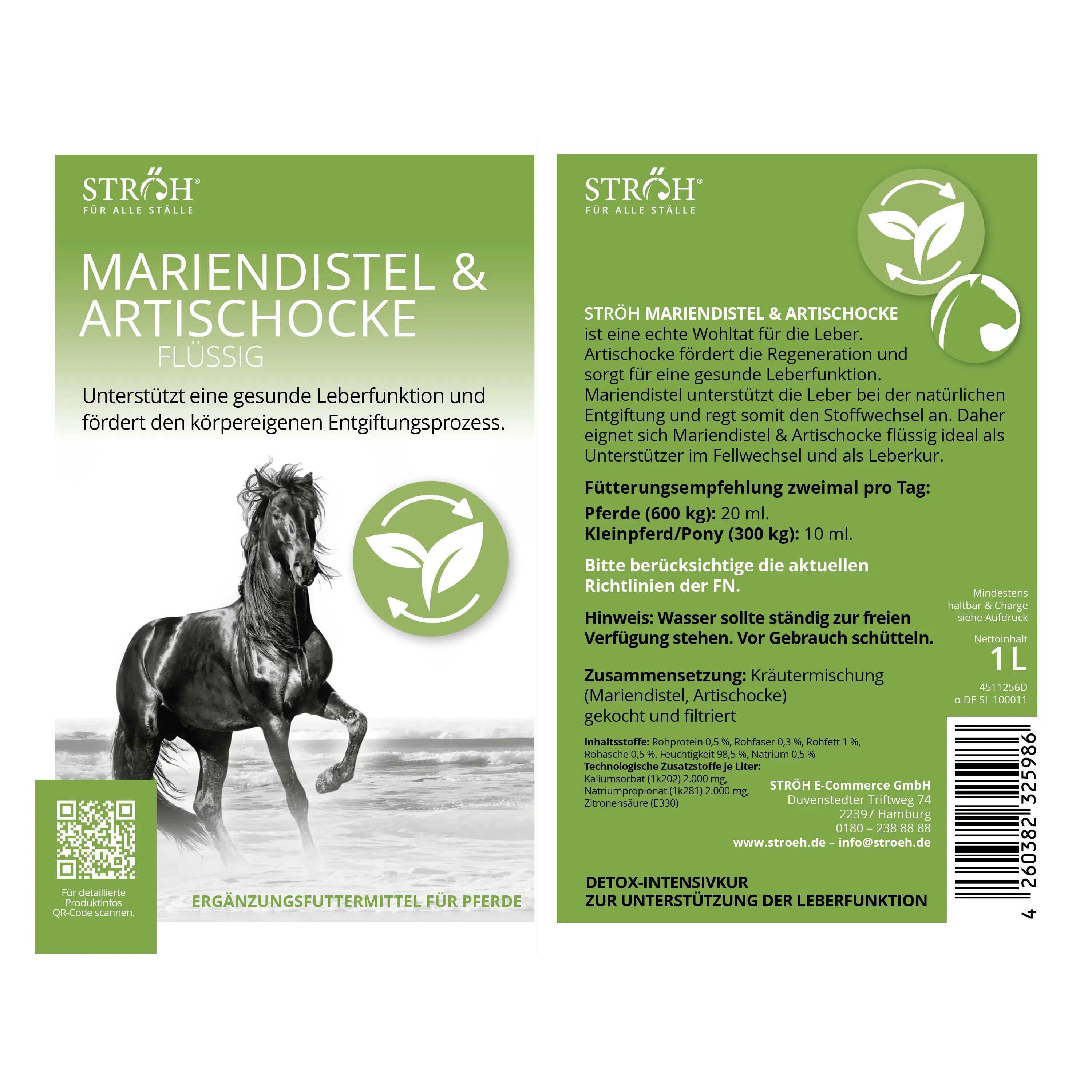 STRÖH - Mariendistel & Artischocke flüssig