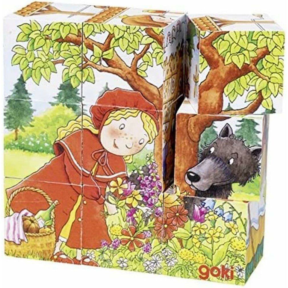 goki blocchi di legno märchen, 9 blocchi