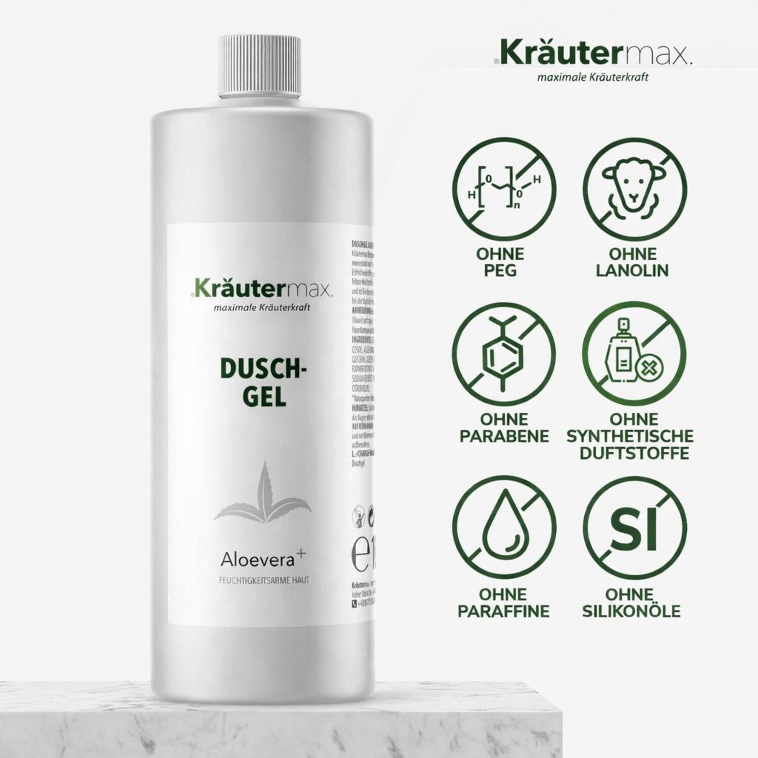 Kräutermax Duschgel Aloevera plus Nachfüllung