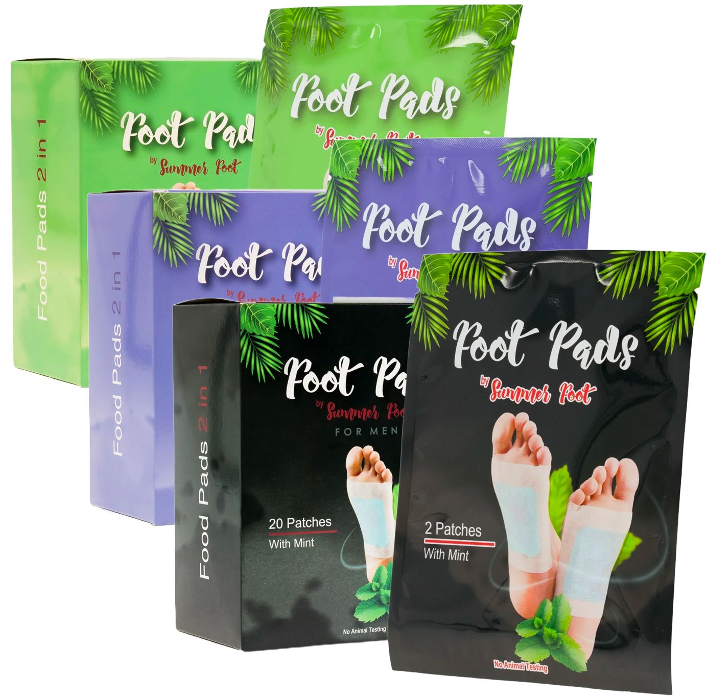 Summer Foot - Mix 2 Deluxxe (3 x 10 Paar)