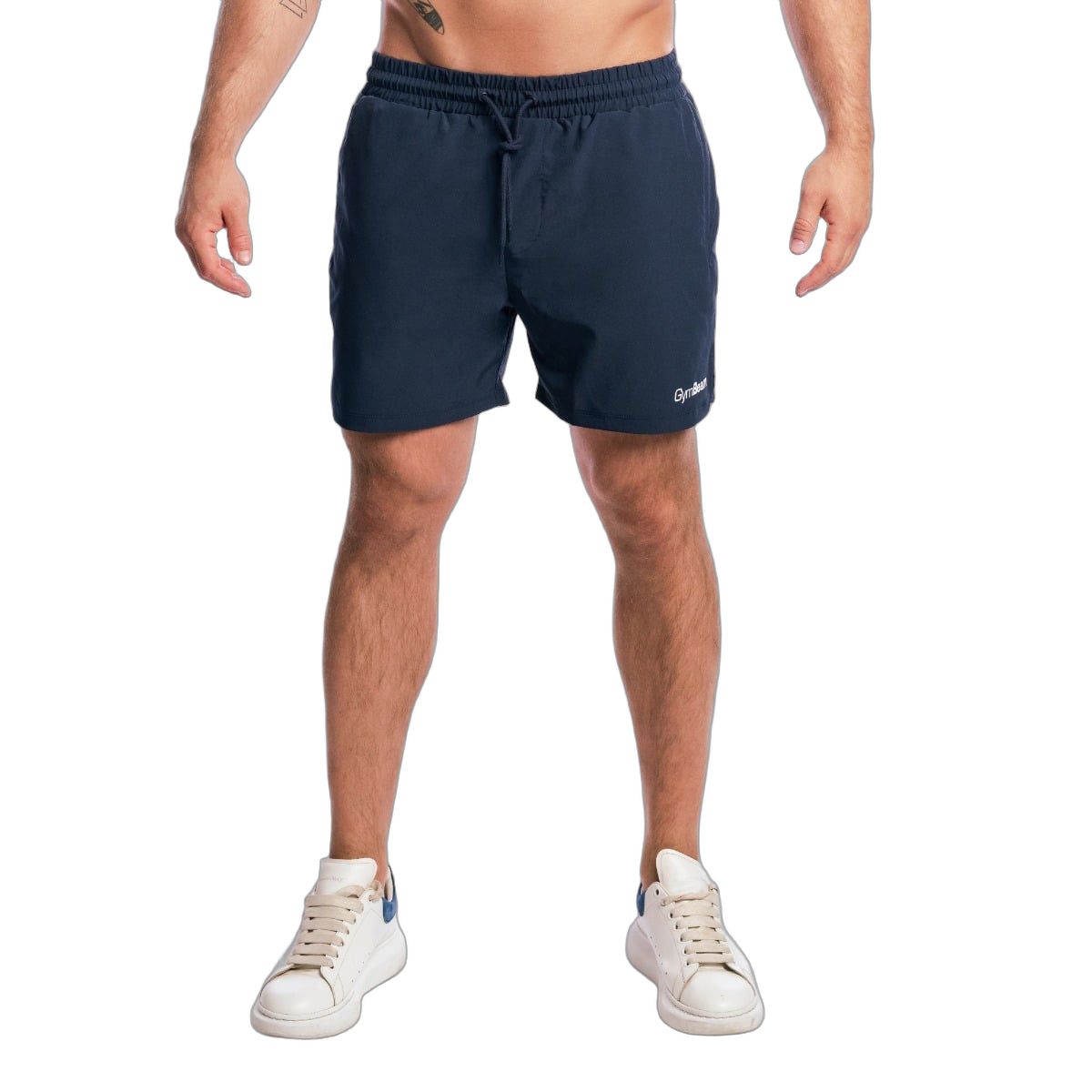 GymBeam Shorts Herren Regular Fit, Kordelzug und Reißverschlusstaschen Nightfall 1 St