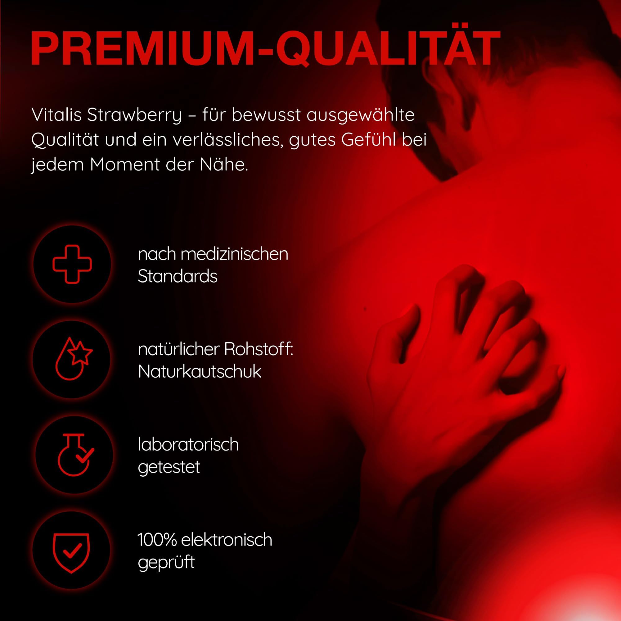Vitalis Kondome: Nach medizinischen Standards, Naturkautschuk, laborgeprüft, 100% elektronisch geprüft.