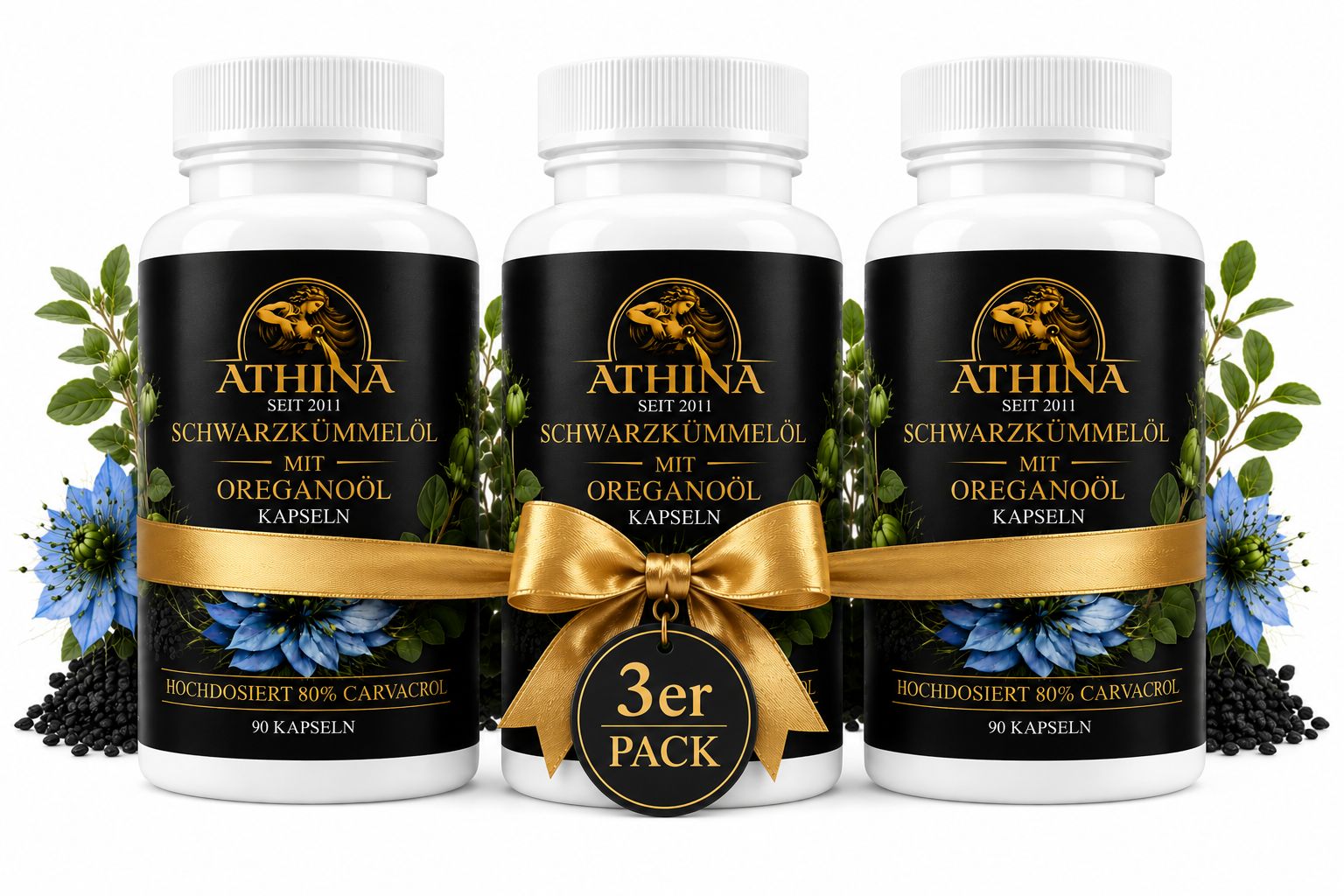 Athina® Oreganoöl mit Schwarzkümmelöl