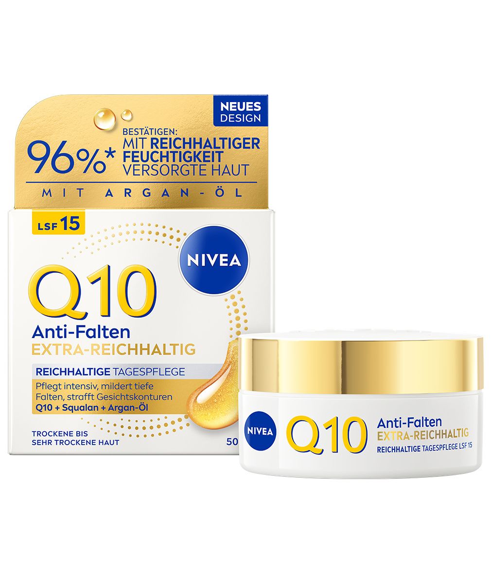 Nivea Q10 Anti-Falten Extra-Reichhaltige Tagespflege LSF 15 50 ml Creme