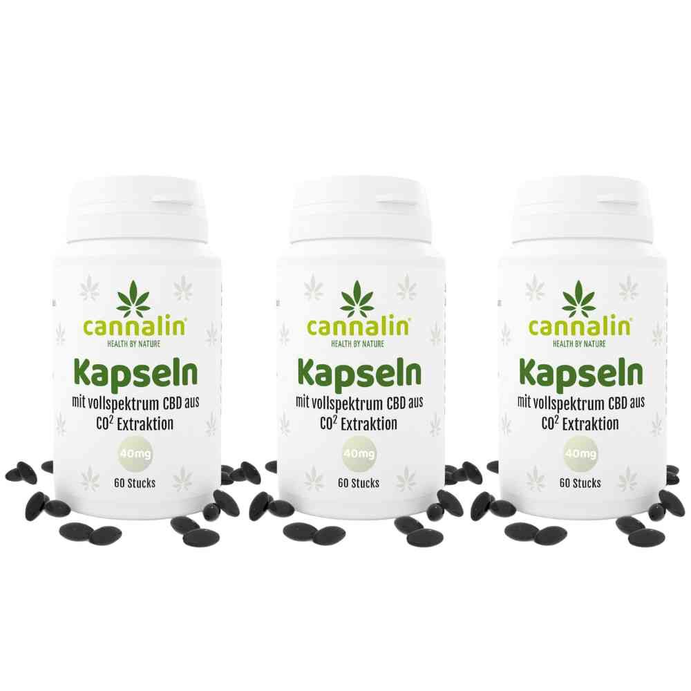 Cannalin - 3x CBD Kapseln 40 mg 3x60 St