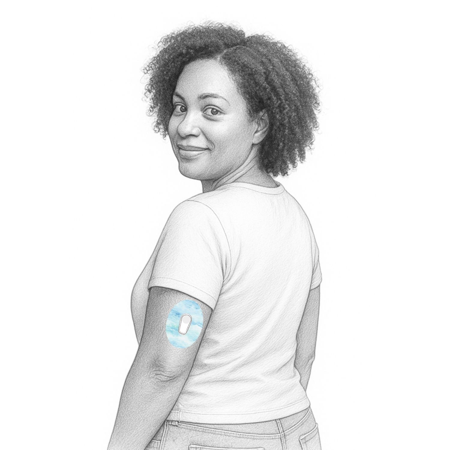 Diasticker® Dexcom G6 Fixiertapes "Baby Blue"