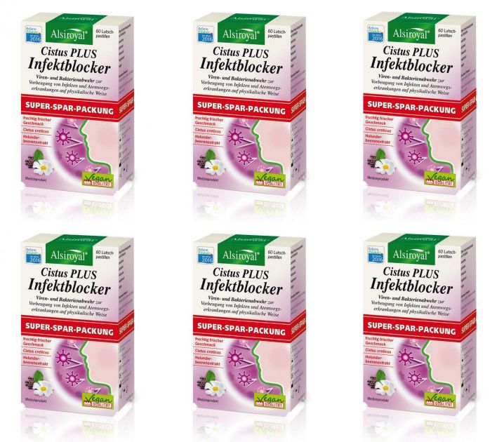 6x Alsiroyal Cistus Plus Infektblocker Doppelpack 6x60 Tabletten