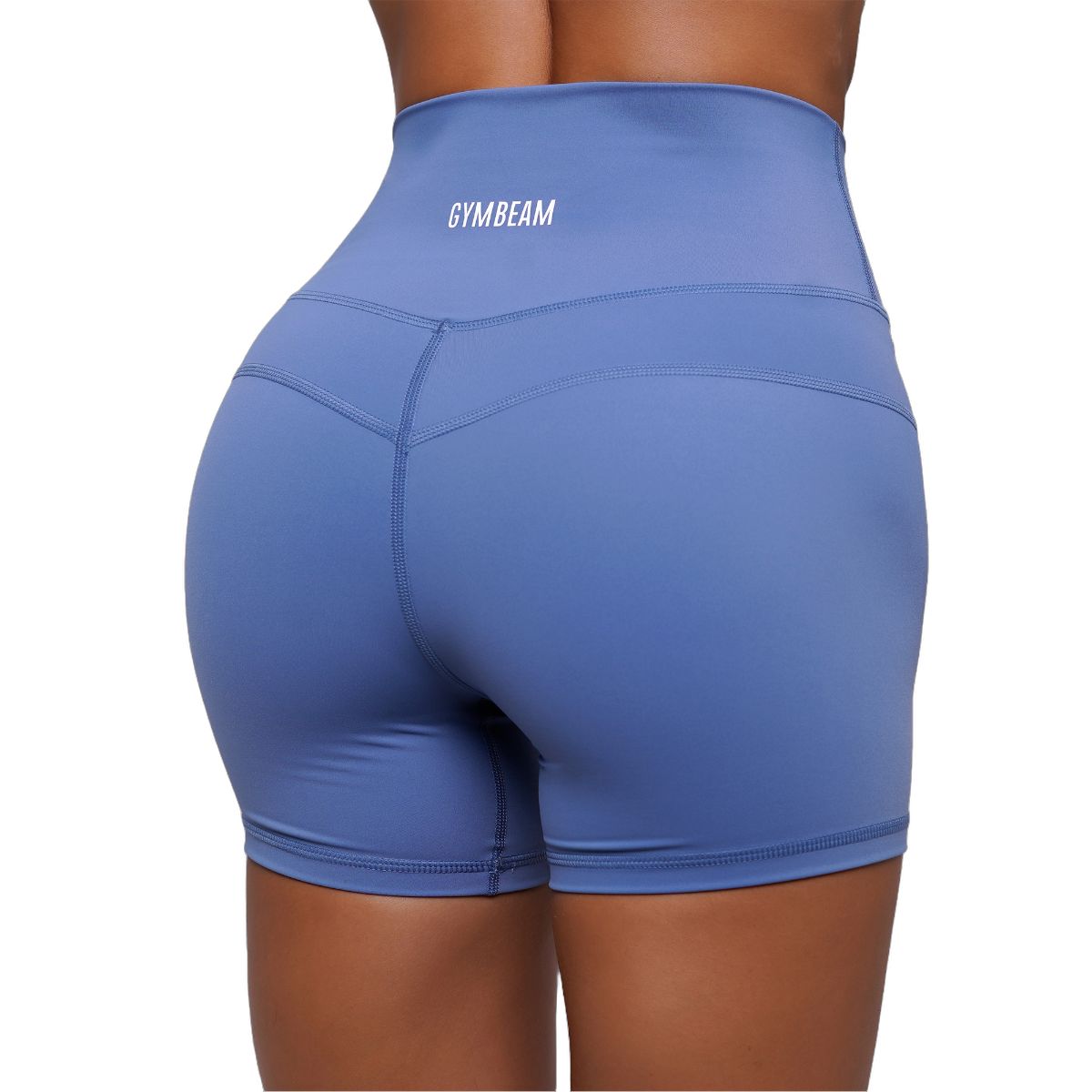 GymBeam Shorts Damen Slim mit Gummizug und elastischem Material, Stahlblau