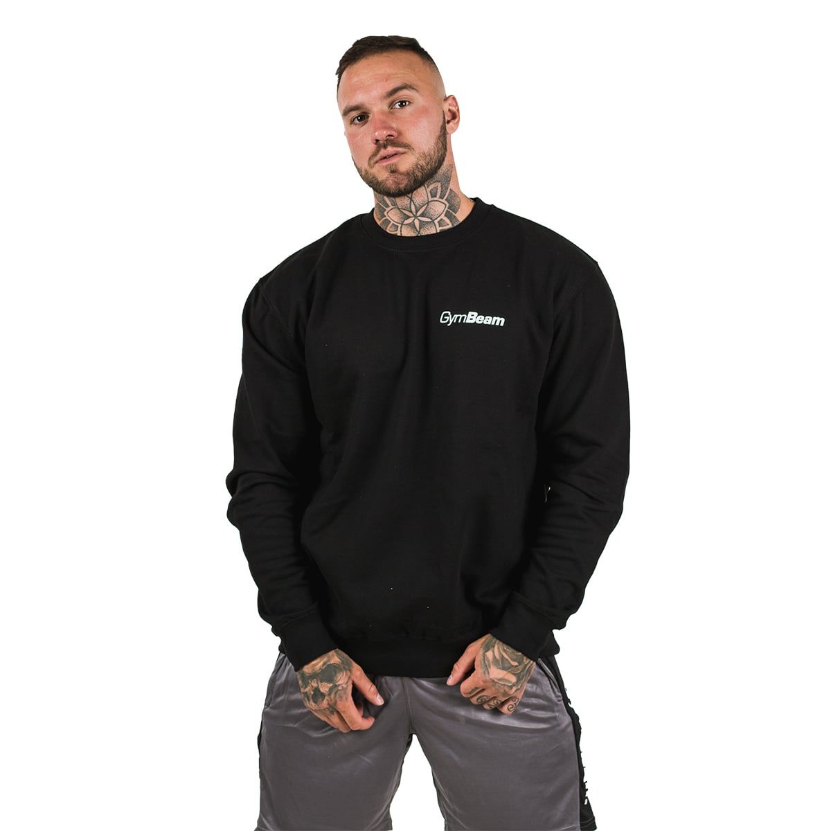 GymBeam Herren Sweatshirt PRO mit lockerem Schnitt in Schwarz