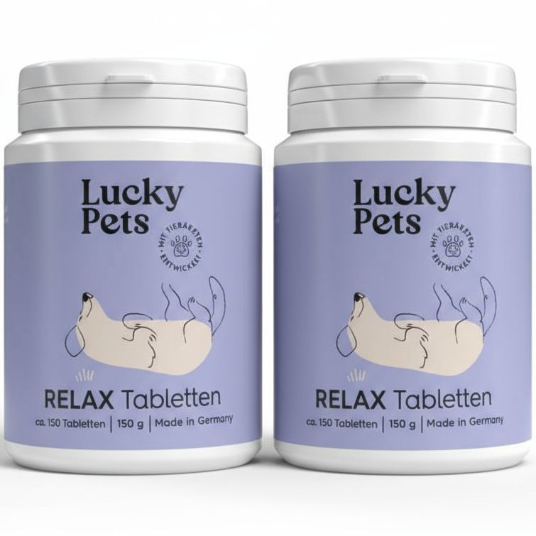 Beruhigungstabletten für Hunde – Mit L-Tryptophan, Baldrian und Hanfsaat – Stress & Silvester