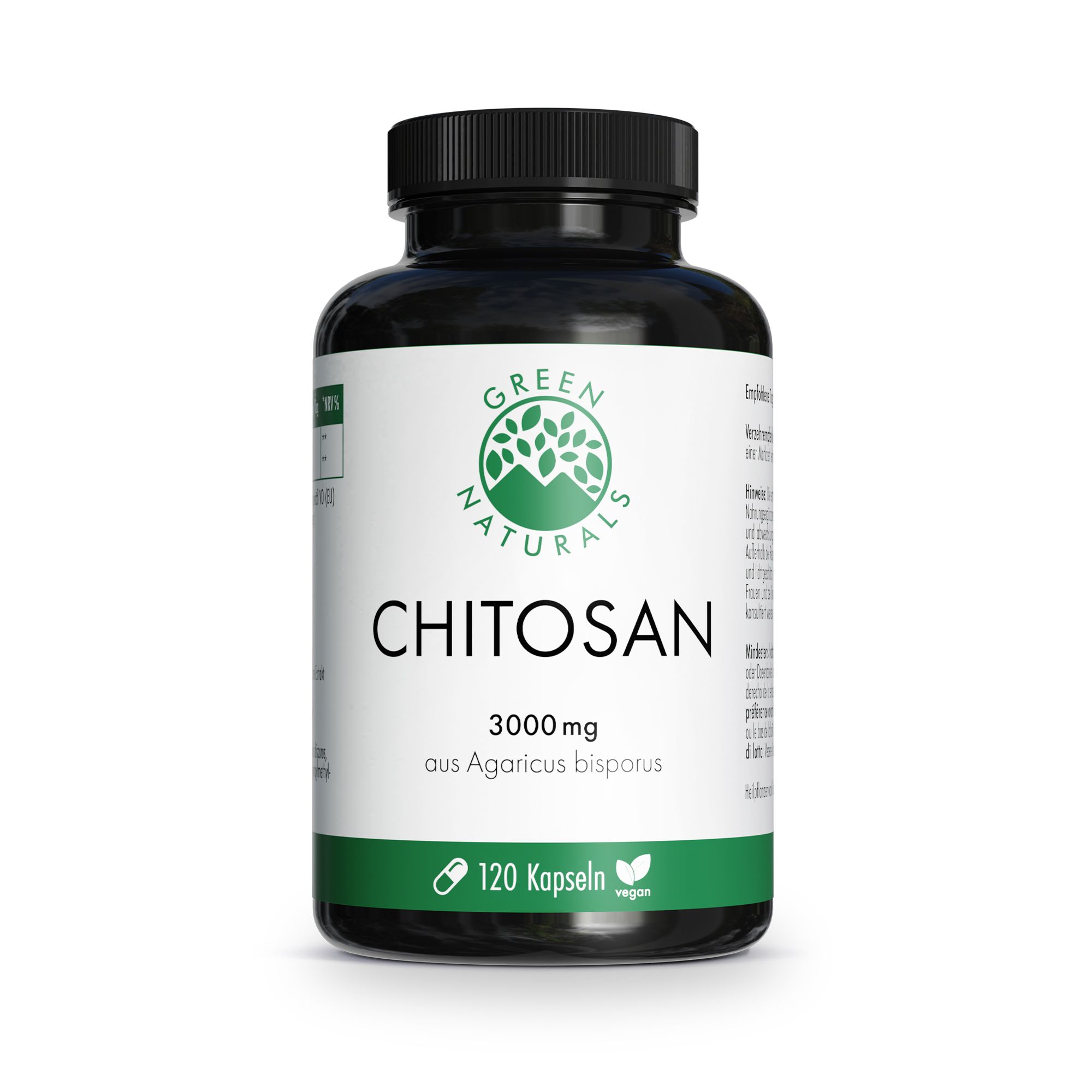GREEN NATURALS® Colesterolo - Chitosano 3g vegano