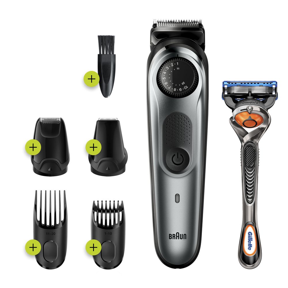 Braun - Trimmer fürs Gesicht "BeardTrimmer BT7220" in Grau