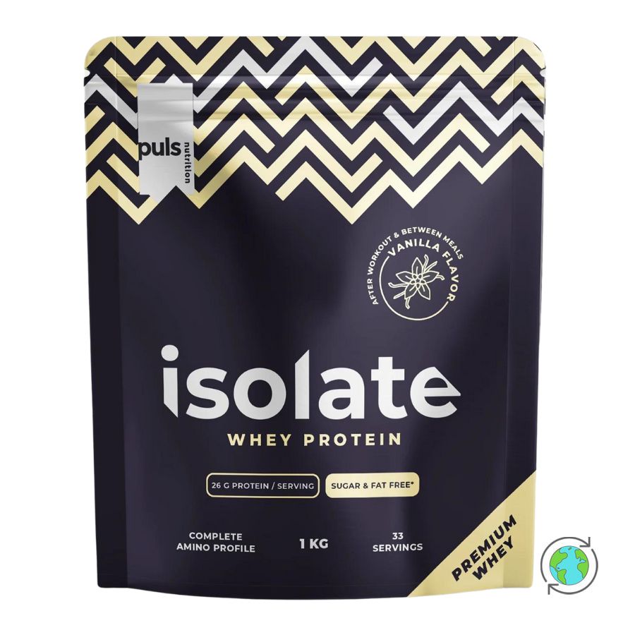 Puls Nutrition Whey Isolate Proteindrink mit Vanillegeschmack