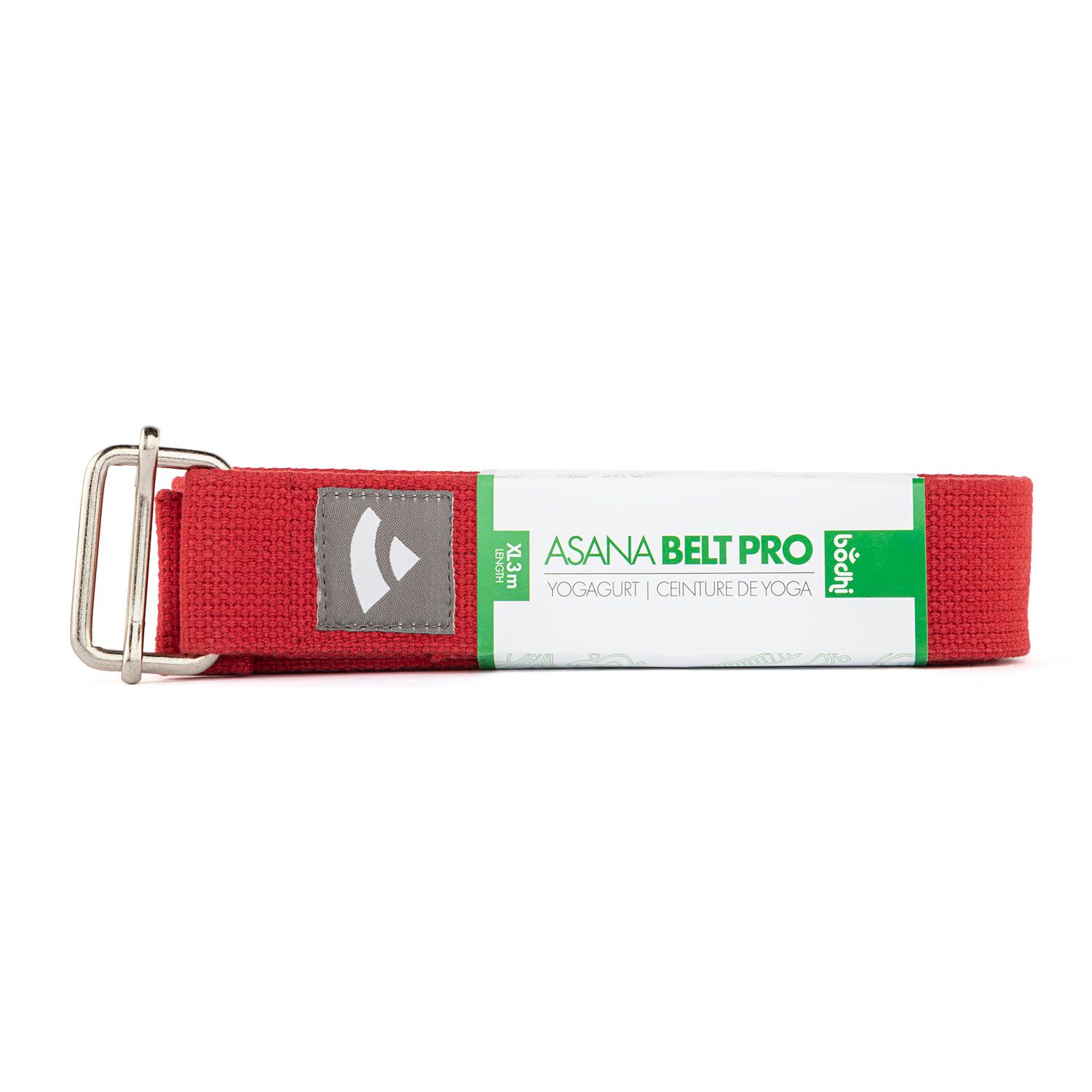 Asana Belt XL (PRO) aus Baumwolle mit Schiebeverschluss, weinrot 912-WR