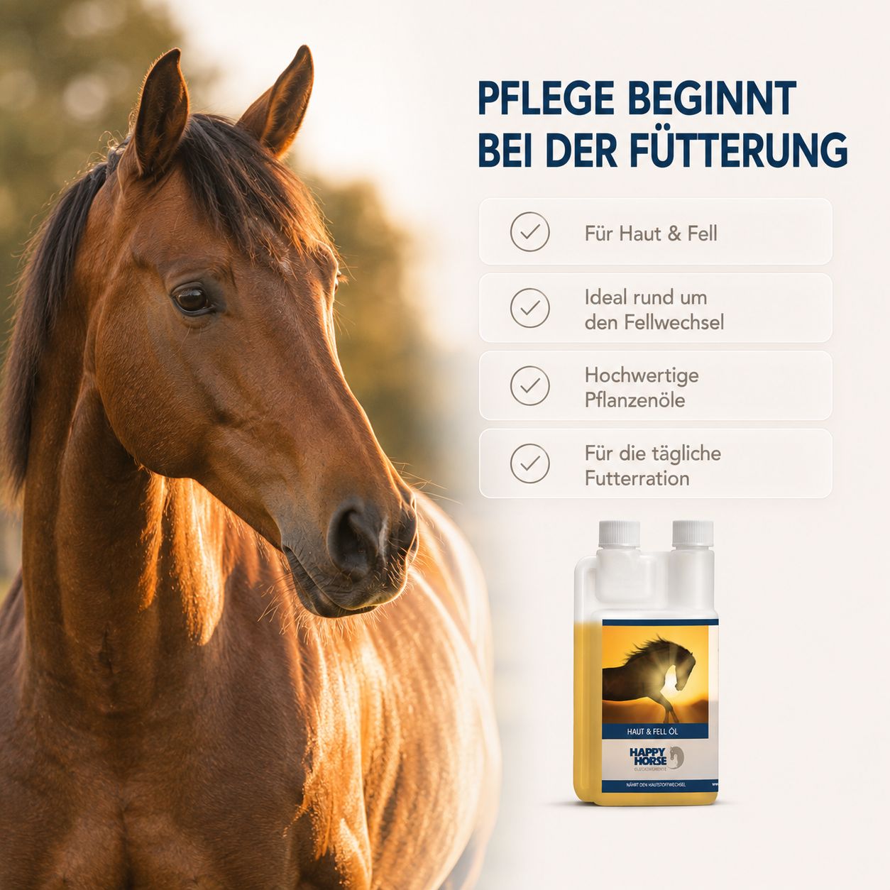 HAPPY HORSE Futteröl 500 ml