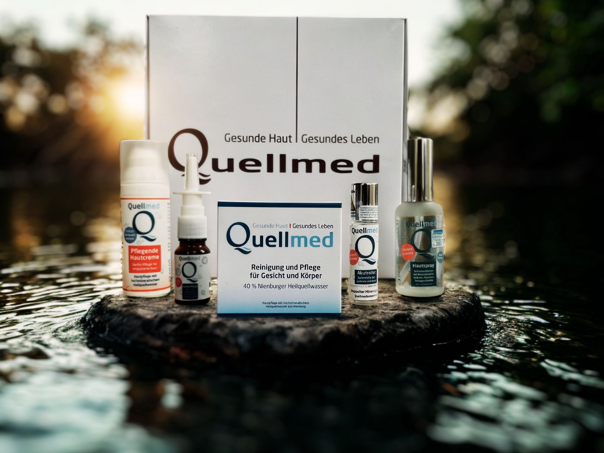 Quellmed GOLD: Komplettpflegeset für Gesicht & Körper