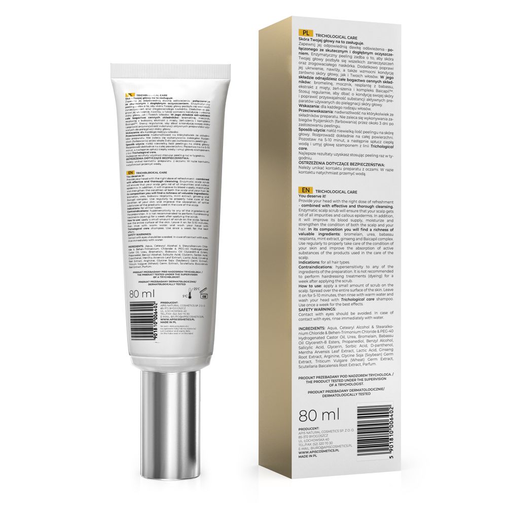 Apis Trichological Care, Kopfhaut-Peeling, Anti-Schuppen, 80 ml