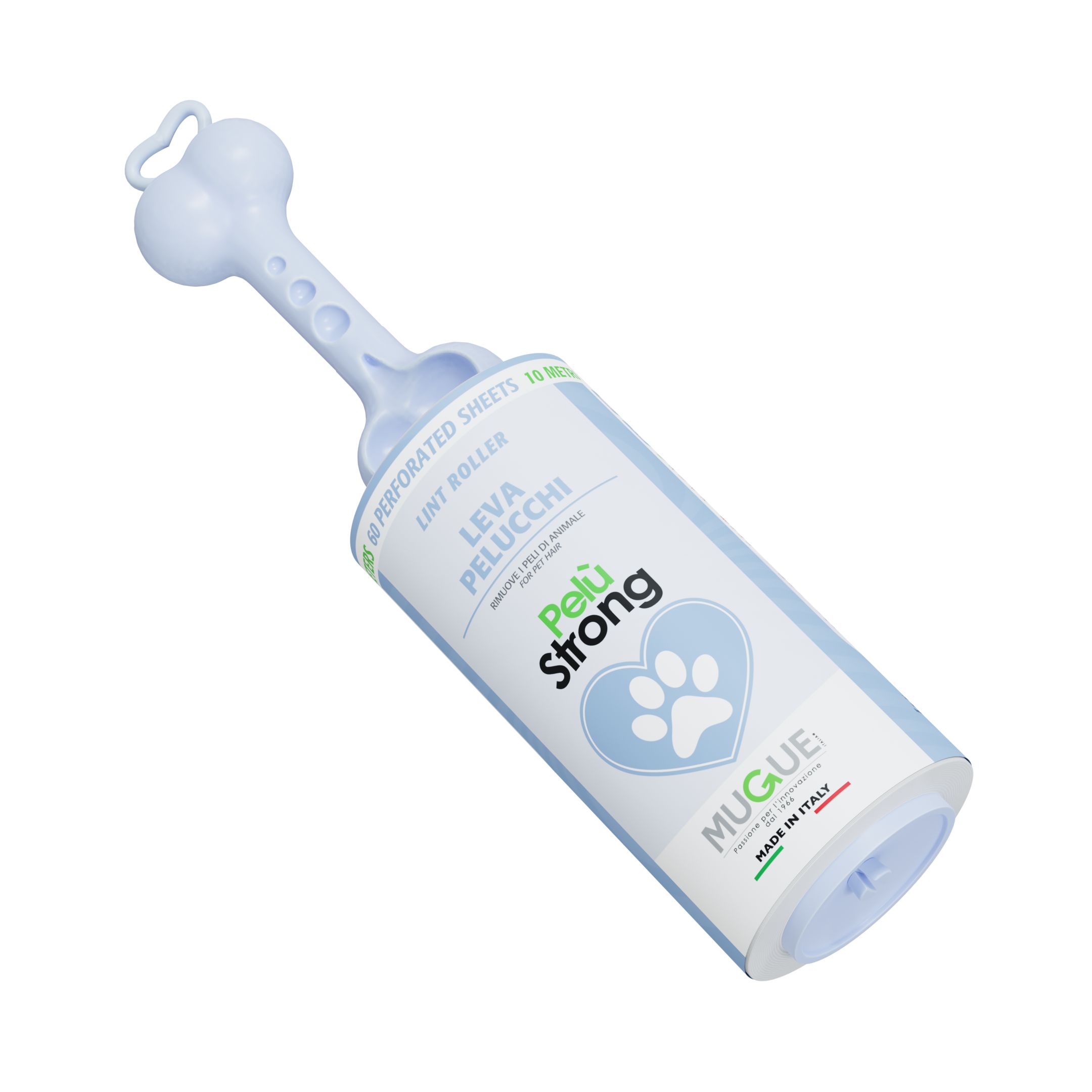 Mugue spazzola adesiva pelù strong pet - 10 metri 60 strappi