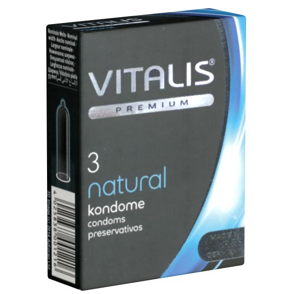 Vitalis PREMIUM *Natural* 3 Kondome für mehr Sicherheit in jeder Stellung