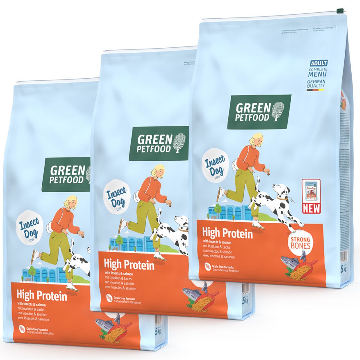 Green Petfood High Protein with Insects & Salmon