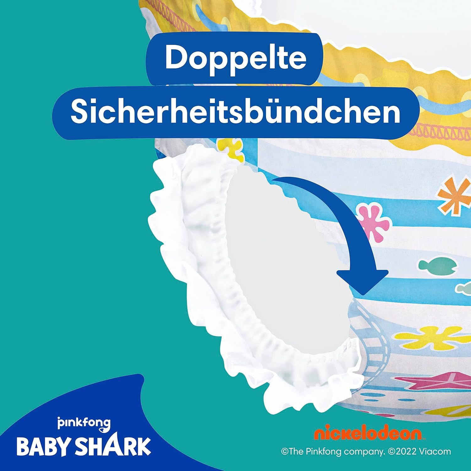 Pampers Windeln Größe 3-4, Splashers Baby Shark Limited Edition, 12 Stück, Einweg-Schwimmwindeln,