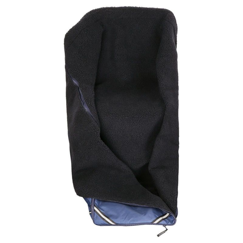 Kaiser Luxus Rollstuhl Schlupfsack WOLLPELZ blau Schafwolle