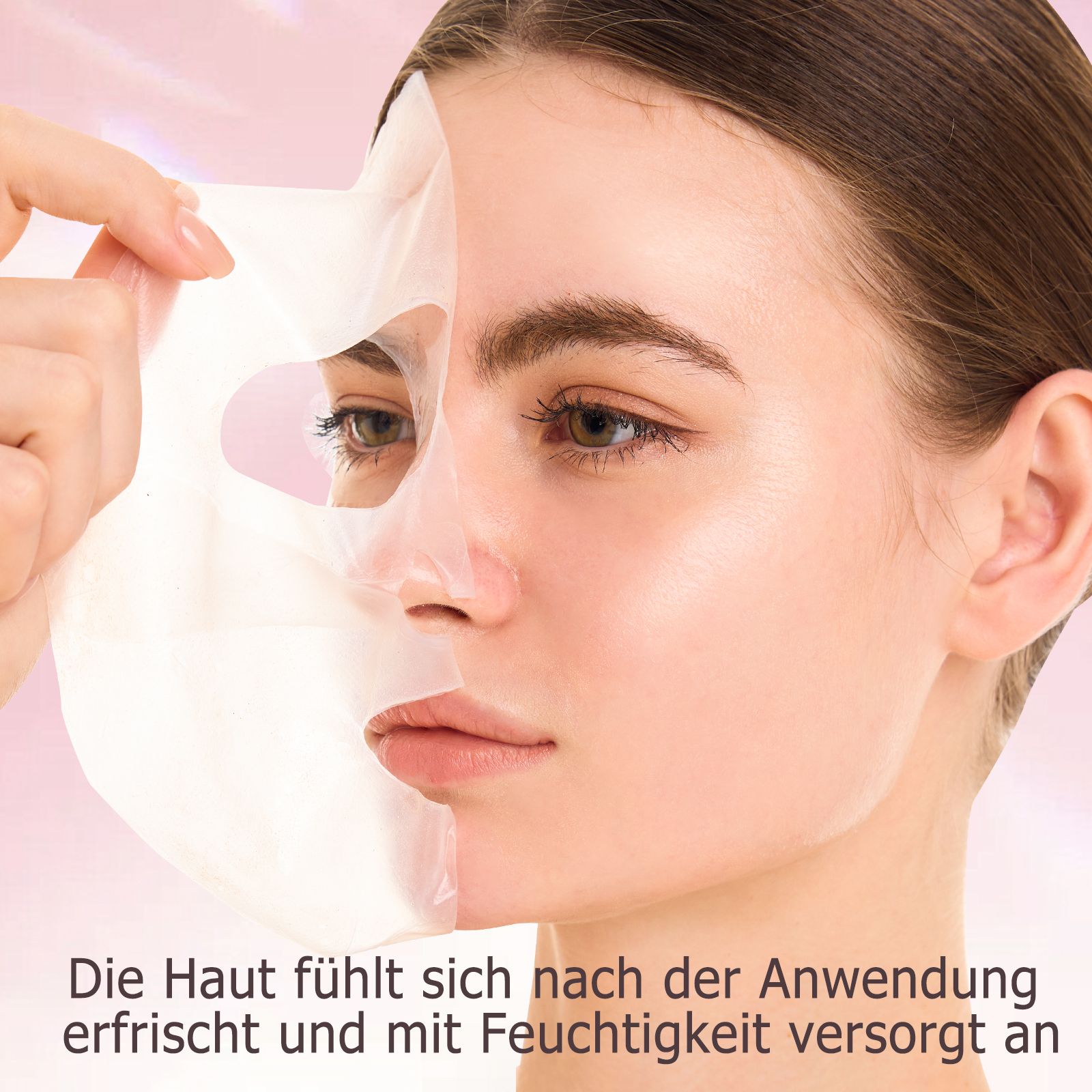 COOL-i Bio Collagen Maske,Mit Kollagen & Kupferpeptiden, beruhigend & feuchtigkeitsspendend