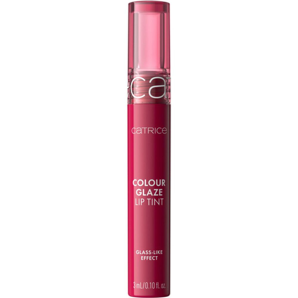 Geschlossene Lippenfarbe-Tube. Marke Catrice, Produktname Colour Glaze Lip Tint. Glasähnlicher Effekt. 3ml.
