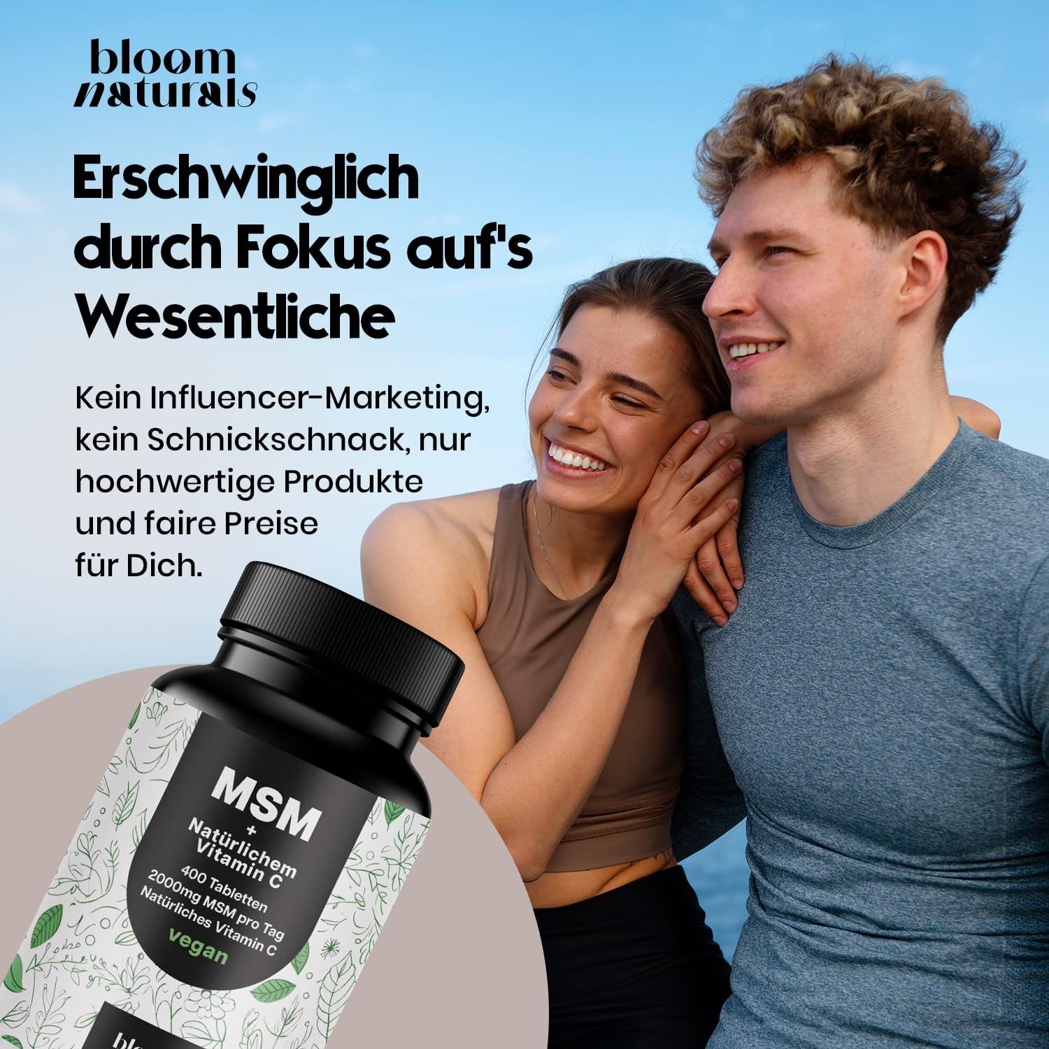 Bloom Naturals MSM Tabletten 2000 mg