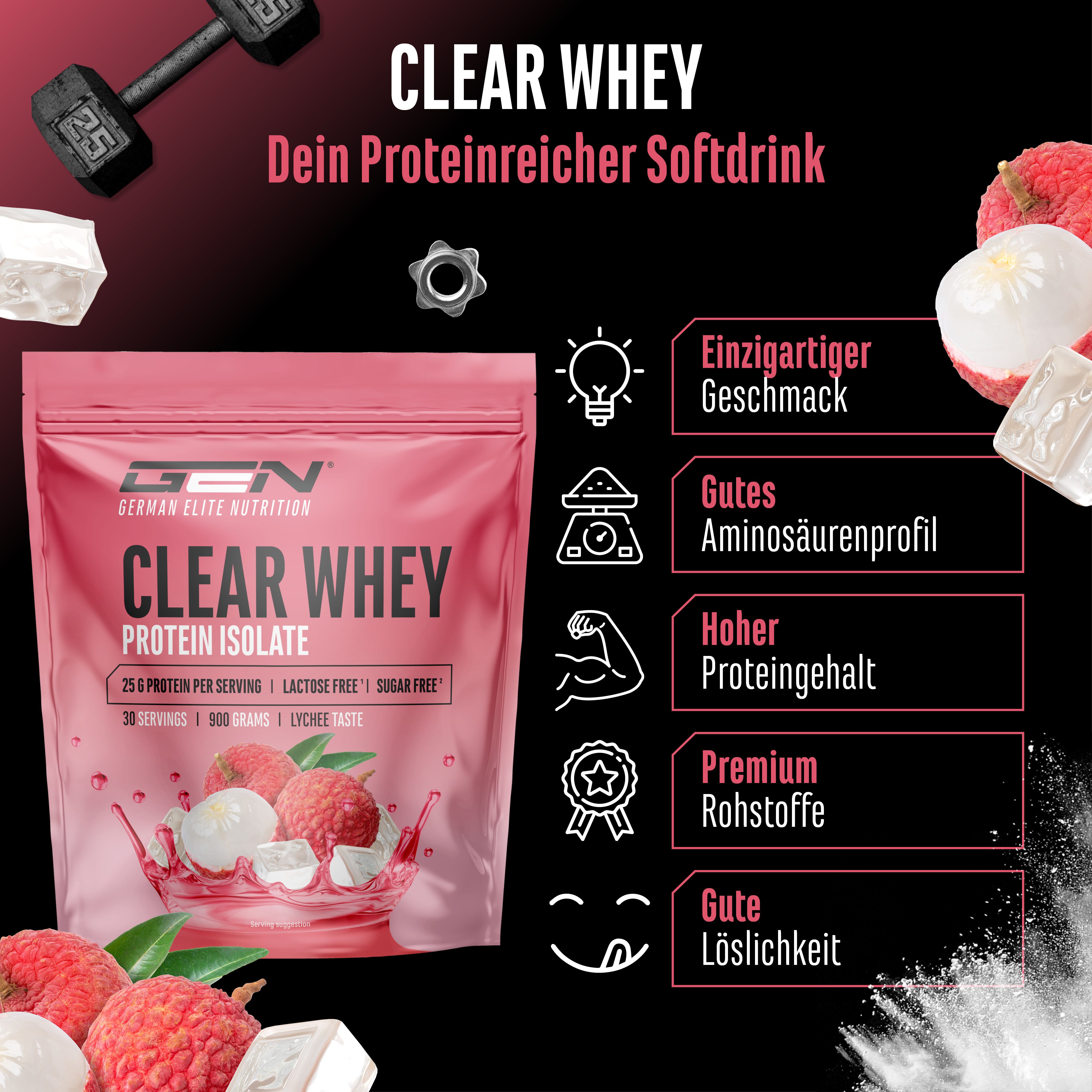 GEN Clear Whey Protein Isolat
