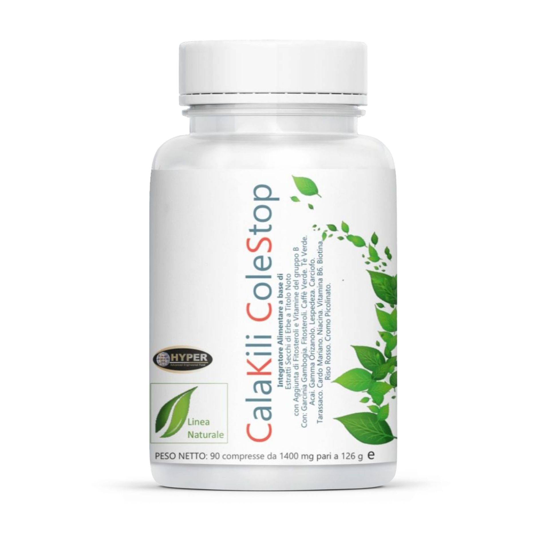 HYPER CalaKili ColeStop 90 compresse Integratore Dimagrante Perdita Peso Benessere Fegato e Cuore