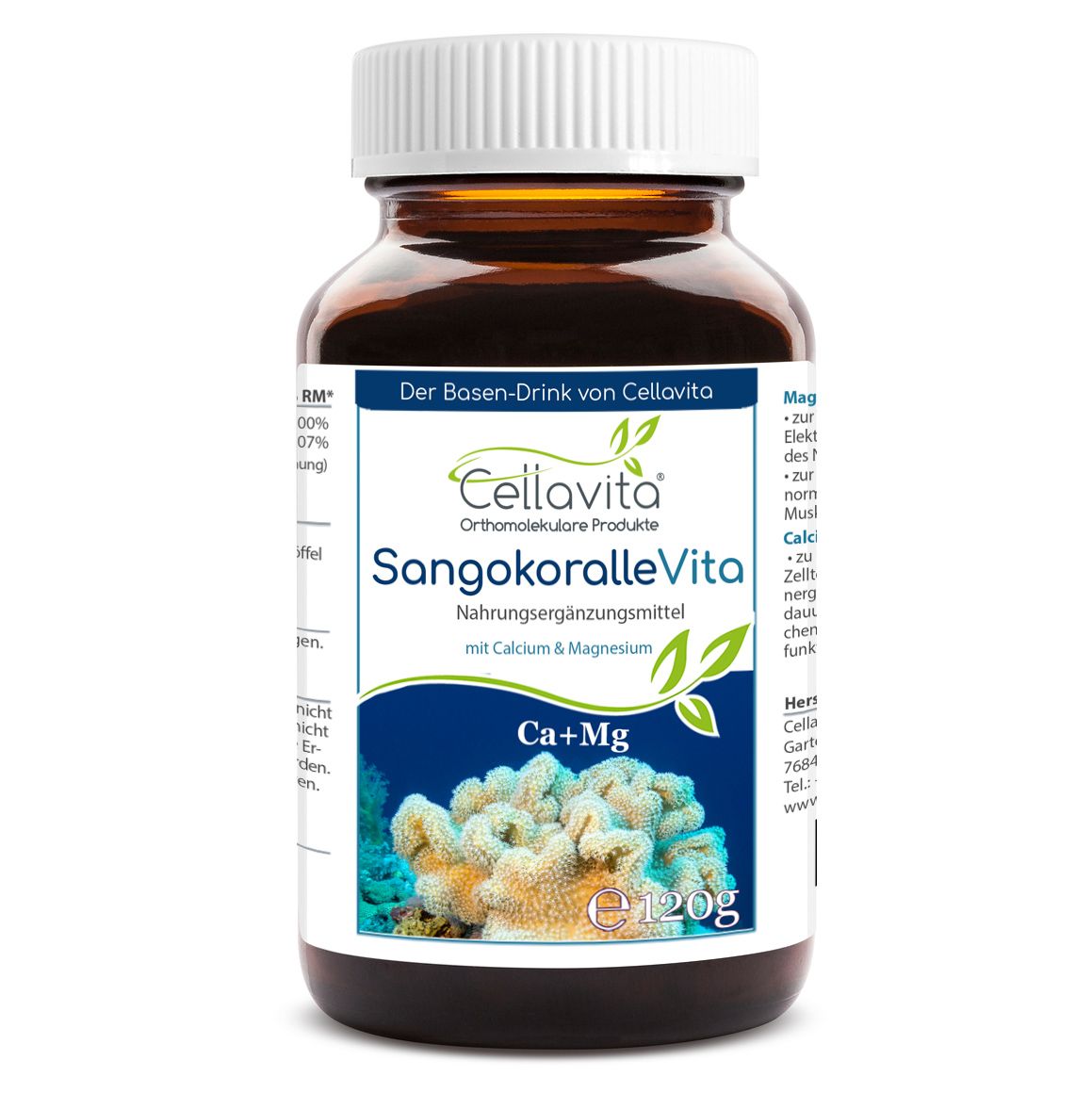 Cellavita - Sangokoralle Vita Calcium (Sango) Pulver 120 g