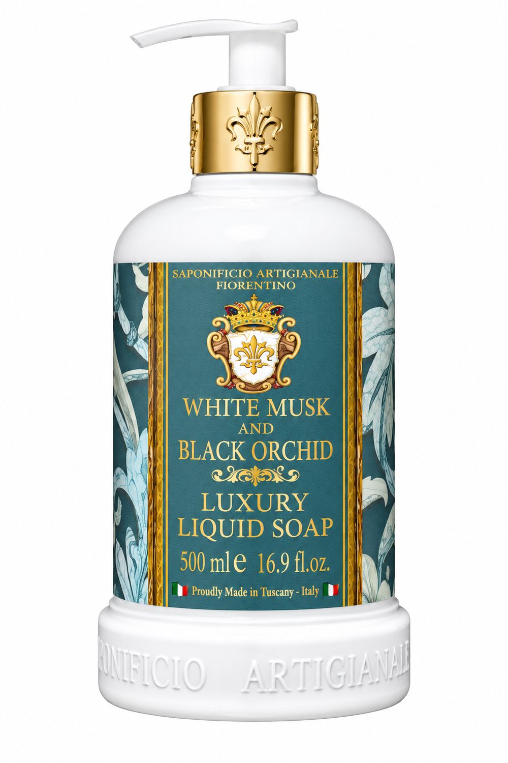 Saponificio Artigianale Fiorentino Flüssigseife White Musk & Black Orchid 500 ml