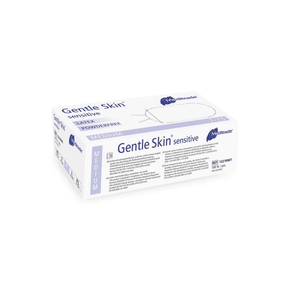 Meditrade Gentle Skin® sensitive Latex Einmalhandschuhe