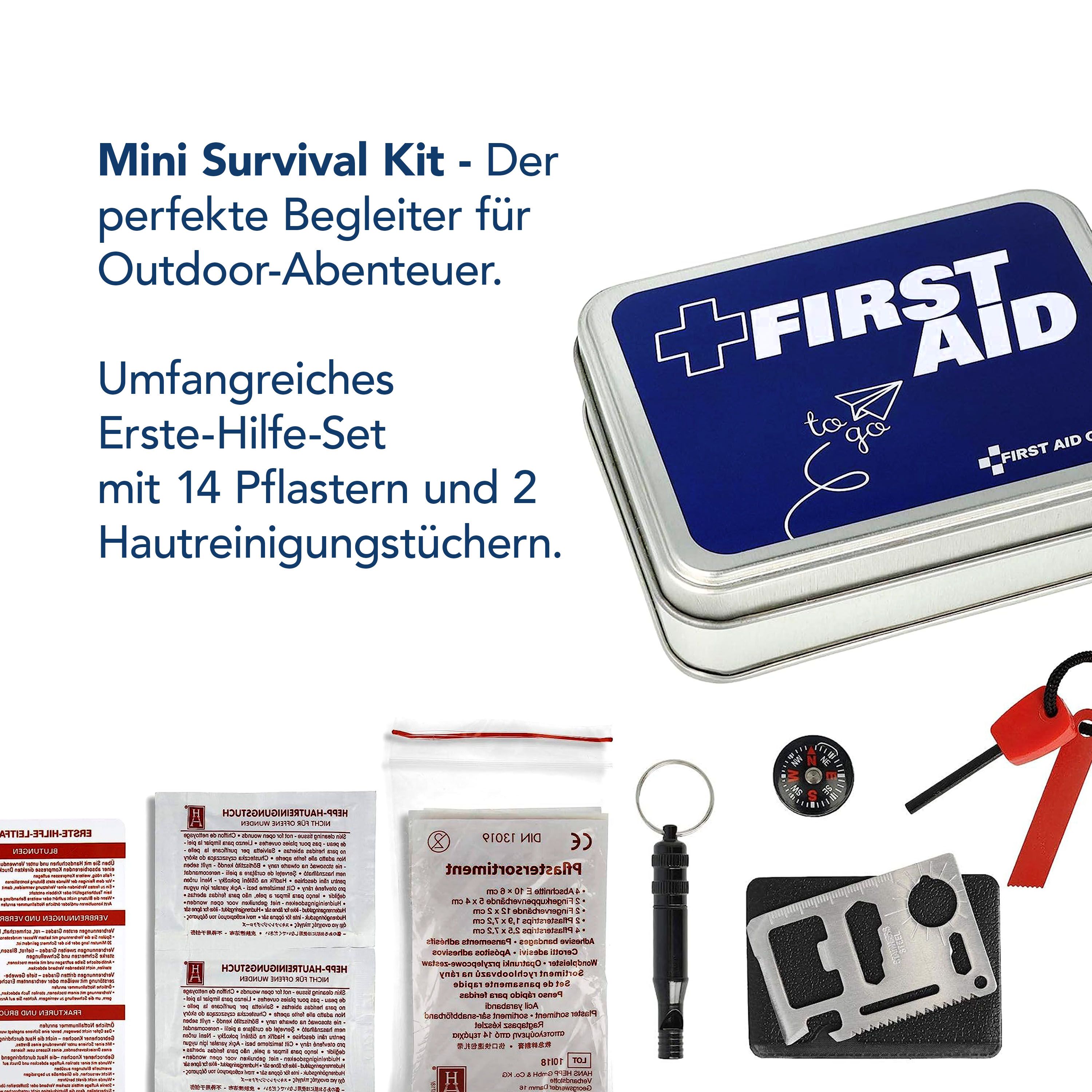 First Aid Only Mini Erste Hilfe Survivalkit