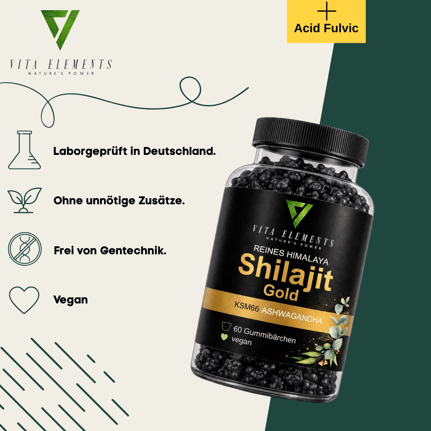 Vita Elements Himalaya Shilajit Gold Gummibärchen