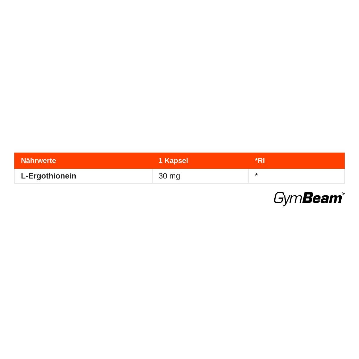 GymBeam L-Ergothionein vegane Kapseln