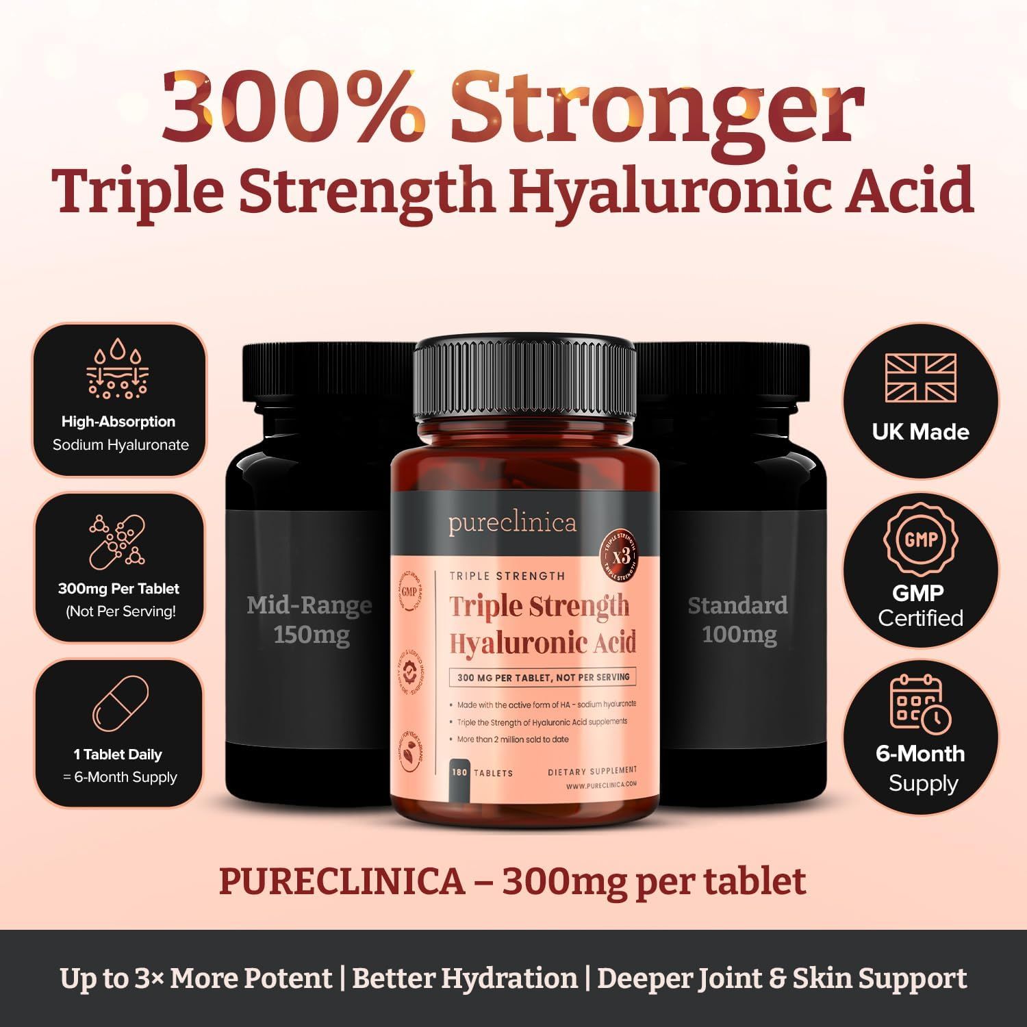 pureclinica Hyaluronsäure  Acid Tabletten