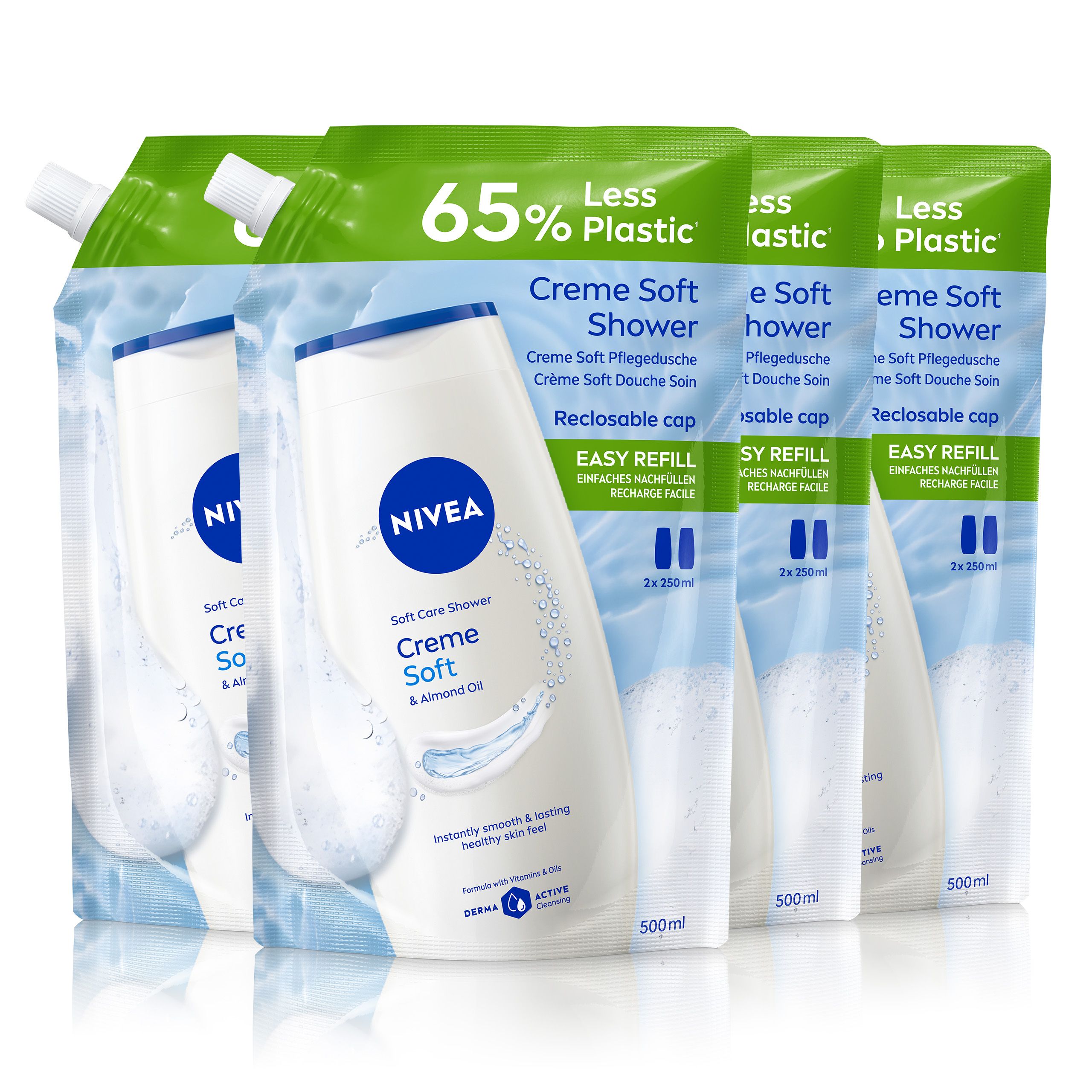 Nivea Creme Soft Pflegedusche Nachfüllbeutel 2000 ml Duschgel